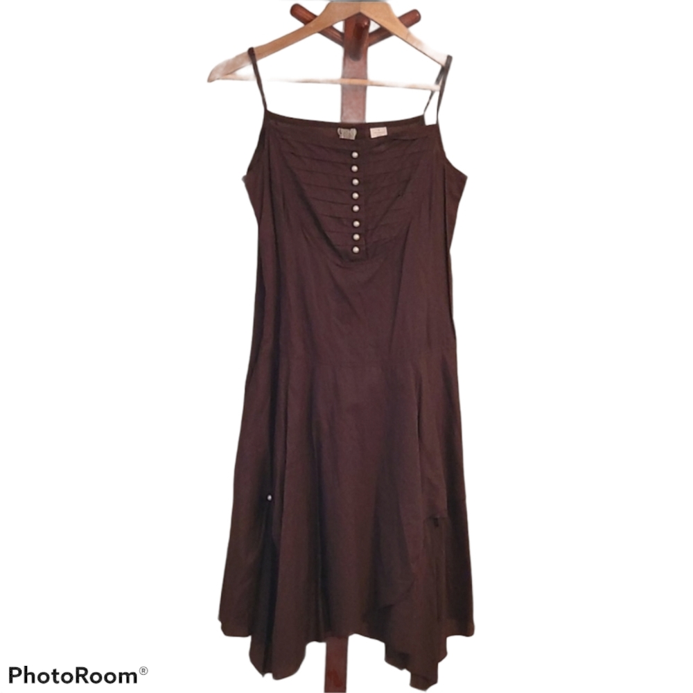 Nicole Benisti Brown Cotton Sun Dress